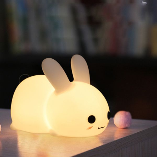 cute silicone rabbit touch sensor lamp panda light toys for kids rechargeable led night light lamp baby sleeping toy bedroom q0113
cute silicone rabbit touch sensor lamp panda light toys for kids rechargeable led night light lamp baby sleeping toy bedroom q0113
