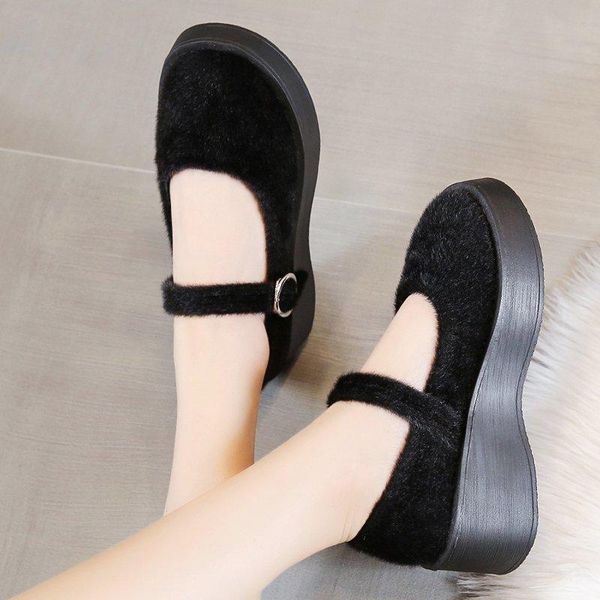 dress shoes 2021 style fluffy lolita fur women bigh mary janes shallow platform wedges casual girls warm retro 8853c, Black
dress shoes 2021 style fluffy lolita fur women bigh mary janes shallow platform wedges casual girls warm retro 8853c, Black