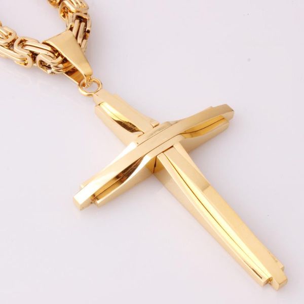 pendant necklaces granny chic european style stainless steel byzantine chain knight cross necklace luxury gold color mens, Silver
pendant necklaces granny chic european style stainless steel byzantine chain knight cross necklace luxury gold color mens, Silver