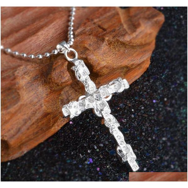 silver plated necklace jewelry women wedding fashion cross cz crystal zircon stone pendant necklace christmas gift hvxuq
silver plated necklace jewelry women wedding fashion cross cz crystal zircon stone pendant necklace christmas gift hvxuq