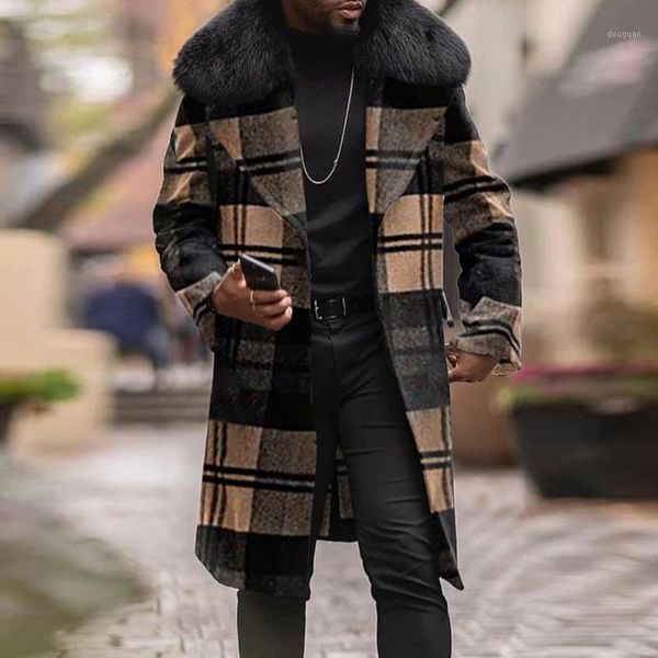 fur collar woolen coats men brown plaid print wool blends overcoat male winter thermal clothes outwear warm long wind breaker1, Black
fur collar woolen coats men brown plaid print wool blends overcoat male winter thermal clothes outwear warm long wind breaker1, Black