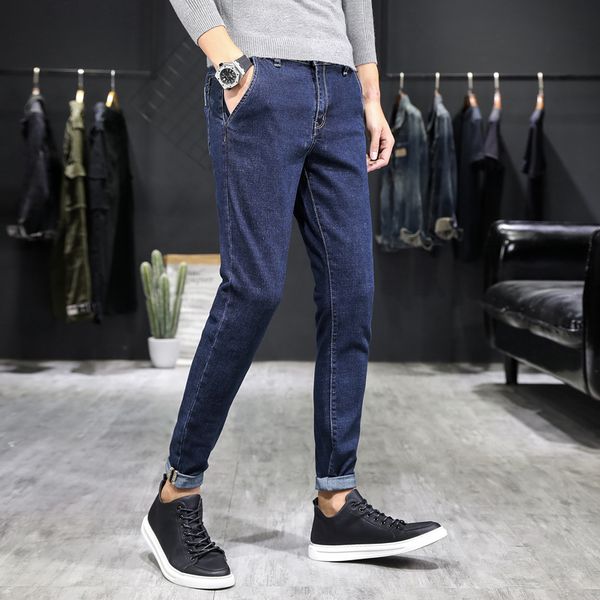 autumn new jeans slim stretch korean style pencil men's cotton fashion denim casual pants size 28-38, Blue
autumn new jeans slim stretch korean style pencil men's cotton fashion denim casual pants size 28-38, Blue