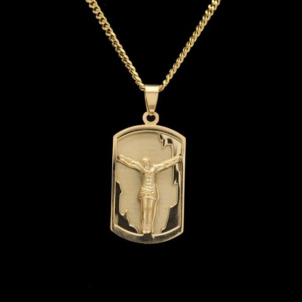 mens hip hop neclace jewelry stainless steel jesus pendant necklace fashion gold dog tag necklaces, Silver
mens hip hop neclace jewelry stainless steel jesus pendant necklace fashion gold dog tag necklaces, Silver