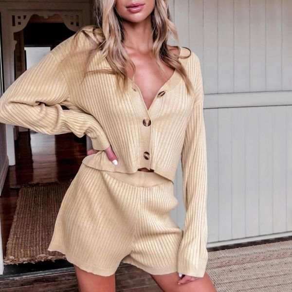 women's tracksuits v neck long sleeve loose cardigan sweater and shorts knitted women set casual spring autumn two piece sweaters sets, Gray
women's tracksuits v neck long sleeve loose cardigan sweater and shorts knitted women set casual spring autumn two piece sweaters sets, Gray
