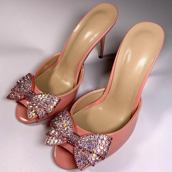 sandals brand summer women leather sandal pink slip on crystal bowtie high heel slipper party dress shoes 35-43 drop ship, Black
sandals brand summer women leather sandal pink slip on crystal bowtie high heel slipper party dress shoes 35-43 drop ship, Black