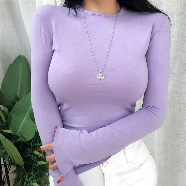 spring summer t shirt women elasticity korean style woman clothes slim tshirt female casual long sleeve 220314, White
spring summer t shirt women elasticity korean style woman clothes slim tshirt female casual long sleeve 220314, White