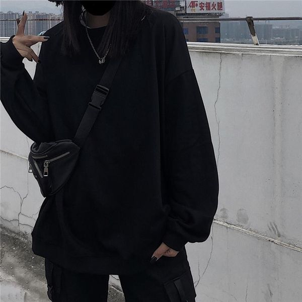 harajuku solid sweatshirts streetwear punk women hoodies long sleeve casual winter oversize hooded pullover hip hop sweatshirt, Black
harajuku solid sweatshirts streetwear punk women hoodies long sleeve casual winter oversize hooded pullover hip hop sweatshirt, Black
