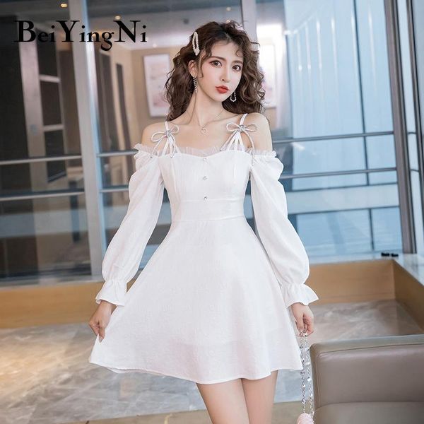 beiyingni elegant slash neck dresses off shoulder a-line white black korean vintage party dress women long sleeve lace-up dress, Black;gray
beiyingni elegant slash neck dresses off shoulder a-line white black korean vintage party dress women long sleeve lace-up dress, Black;gray