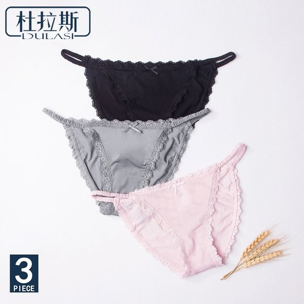 dulasi g-string panties t-back thong women underwear seamless cotton briefs bow for girls low-rise bikini pants 3pcs/lot y200425, Black;pink
dulasi g-string panties t-back thong women underwear seamless cotton briefs bow for girls low-rise bikini pants 3pcs/lot y200425, Black;pink
