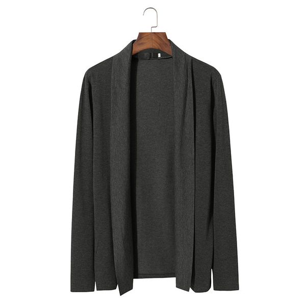 2021 new basic male fashion style long fold-down collar shawl cardigan sweater sleeve ykwt, Black
2021 new basic male fashion style long fold-down collar shawl cardigan sweater sleeve ykwt, Black