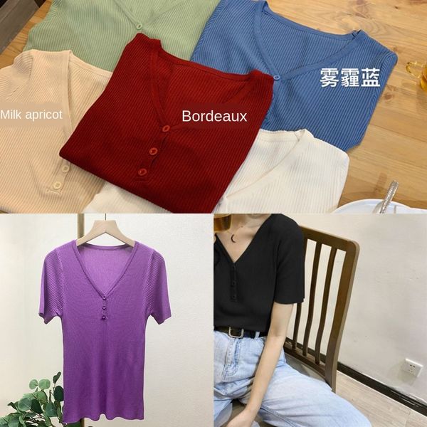 летний шик тонкий лед шелк t- женщин короткий рукав кнопка t- рубашка тонкая кнопка v-образным вырезом авокадо зеленая базовая рубашка qb1fu, White;black
летний шик тонкий лед шелк t- женщин короткий рукав кнопка t- рубашка тонкая кнопка v-образным вырезом авокадо зеленая базовая рубашка qb1fu, White;black