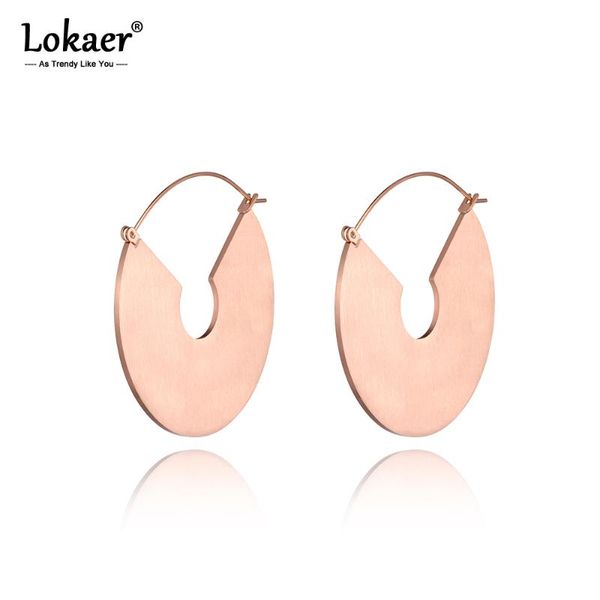 hoop & huggie lokaer titanium stainless steel trendy geometry earrings jewelry rose gold creative for women girls aretes e19246, Golden;silver
hoop & huggie lokaer titanium stainless steel trendy geometry earrings jewelry rose gold creative for women girls aretes e19246, Golden;silver