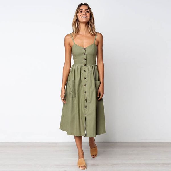 2021 new white ladies patched button up cami women's spandex spaghetti straps sleeveless summer beach pocket boho dress l0uv, Black;gray
2021 new white ladies patched button up cami women's spandex spaghetti straps sleeveless summer beach pocket boho dress l0uv, Black;gray