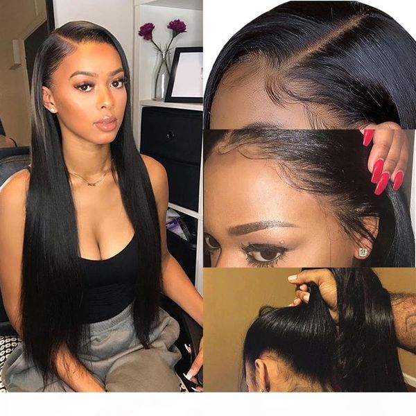 indian remy black full lace front wig bleached knots glueless straight human hair wigs pre plucked with baby hair for black women, Black;brown
indian remy black full lace front wig bleached knots glueless straight human hair wigs pre plucked with baby hair for black women, Black;brown