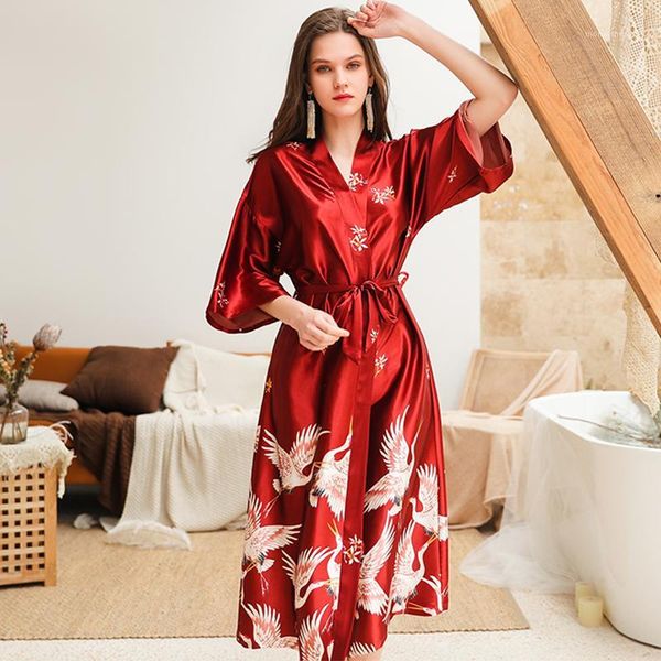 shetelisi 2019 new arrivals satin women long bathrobe chinese style printing robe with sash sp00981, Black;red
shetelisi 2019 new arrivals satin women long bathrobe chinese style printing robe with sash sp00981, Black;red