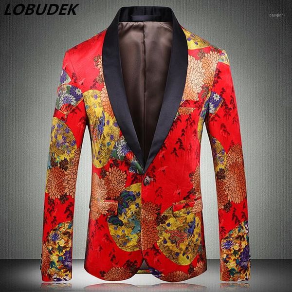 chinese style men wedding bridegroom suit jackets red vintage velveteen blazers shawl collar prom slim fit printing blazer 20201, White;black
chinese style men wedding bridegroom suit jackets red vintage velveteen blazers shawl collar prom slim fit printing blazer 20201, White;black