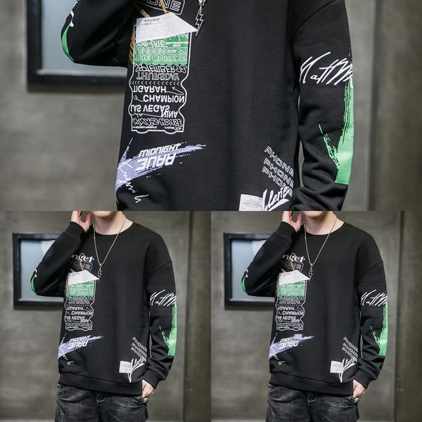 long sleeve t- new trend in spring and autumn 2020 t-shirt sweater ins sweater men's bottoming shirt korean version upper clothes slim, Black
long sleeve t- new trend in spring and autumn 2020 t-shirt sweater ins sweater men's bottoming shirt korean version upper clothes slim, Black