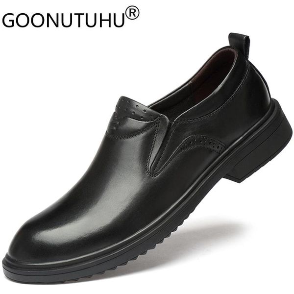 men' shoes dress genuine leather male waterproof classics black slip on shoe man office work formal shoes for men big size 36-47
men' shoes dress genuine leather male waterproof classics black slip on shoe man office work formal shoes for men big size 36-47