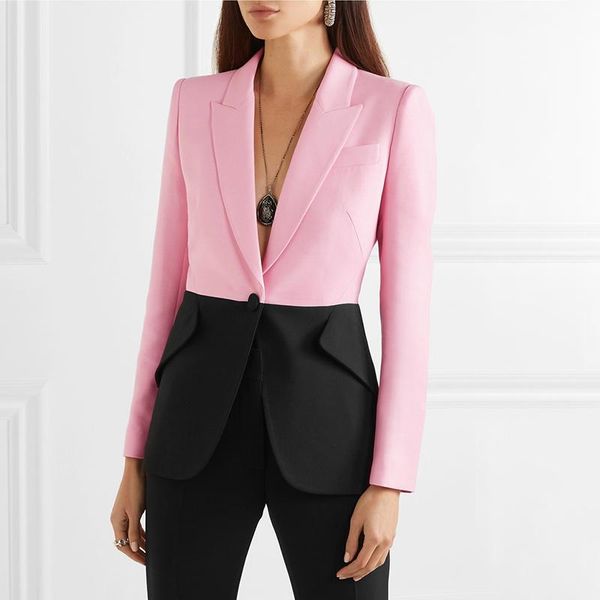 hit color patchwork blazer for women notched collar long sleeve elegant coats female 2021 autumn fashion clothing n ew 63-4.9, White;black
hit color patchwork blazer for women notched collar long sleeve elegant coats female 2021 autumn fashion clothing n ew 63-4.9, White;black