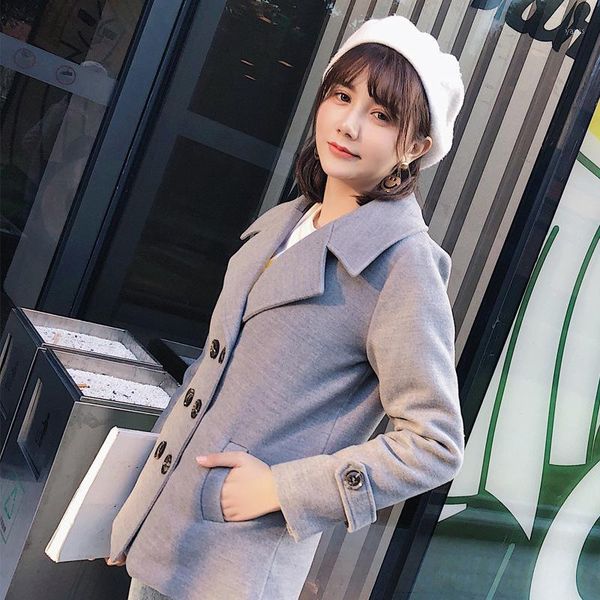 new slim womens short coats nice winter double breasted cotton wool blend coat and jacket full sleeve ladies coats1, Black
new slim womens short coats nice winter double breasted cotton wool blend coat and jacket full sleeve ladies coats1, Black
