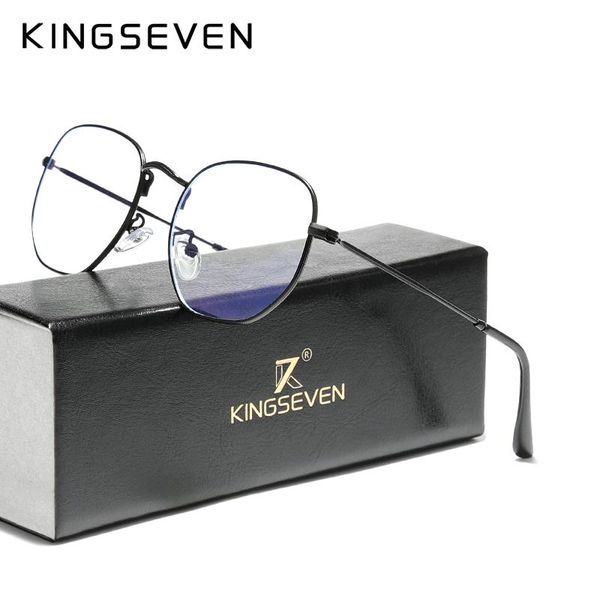 kingseven titanium anti blue light men new eyewear gaming computer glasses business accessories for women, Black
kingseven titanium anti blue light men new eyewear gaming computer glasses business accessories for women, Black