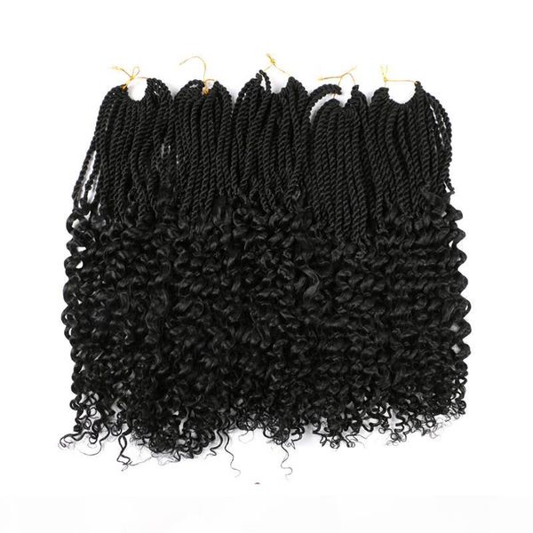 18 inch pre-twisted passion twist crochet hair 22 strands pre-looped passion twist hair for women mixed color synthetic hairs extensions, Black
18 inch pre-twisted passion twist crochet hair 22 strands pre-looped passion twist hair for women mixed color synthetic hairs extensions, Black