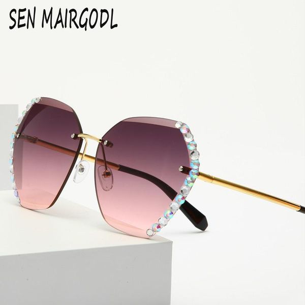 new fashion frameless sunglasses women trimmed luxury crystal sun glasses men classic oval diamond glasses uv400 gafas de mujer, White;black
new fashion frameless sunglasses women trimmed luxury crystal sun glasses men classic oval diamond glasses uv400 gafas de mujer, White;black
