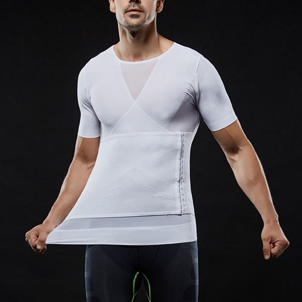 mens slimming shapewear with zipper short sleeve shirt body shaper net nylon compression t-shirts sportswear, Gray;blue
mens slimming shapewear with zipper short sleeve shirt body shaper net nylon compression t-shirts sportswear, Gray;blue