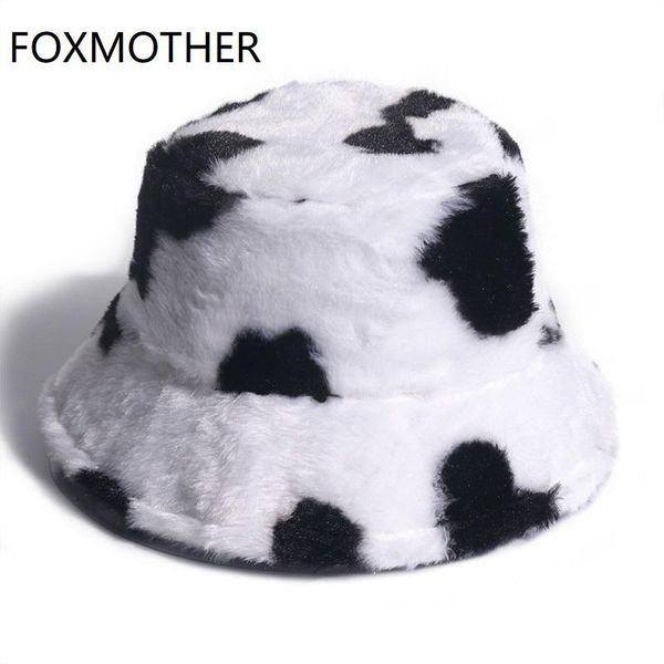 foxmother new fashion faux fur cow print bucket hats women winter panama fisherman caps gorra, Blue;gray
foxmother new fashion faux fur cow print bucket hats women winter panama fisherman caps gorra, Blue;gray