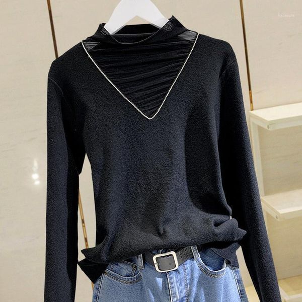 2020 autumn and winter heavy industry diamond-studded outer wear turtleneck sweater women loose pullover inner knit sweater 09251, White;black
2020 autumn and winter heavy industry diamond-studded outer wear turtleneck sweater women loose pullover inner knit sweater 09251, White;black