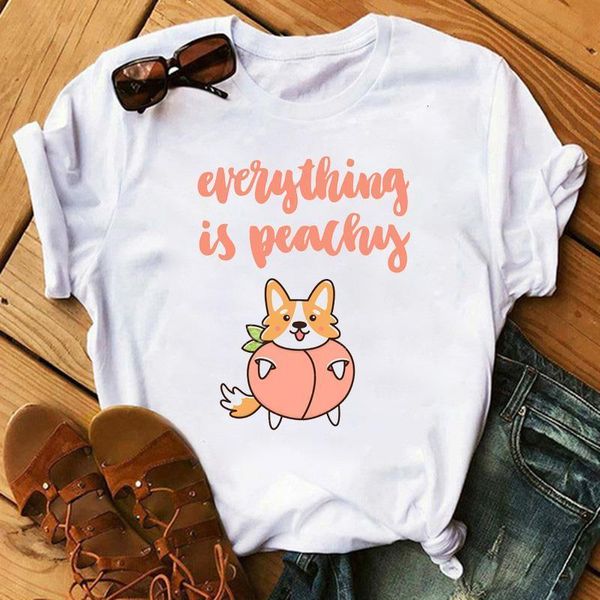 maycaur peach women t shirts harajuku kawaii ulzzang cartoon dog tshirt 90s peach printed female short sleeve t-shirt summer top, White
maycaur peach women t shirts harajuku kawaii ulzzang cartoon dog tshirt 90s peach printed female short sleeve t-shirt summer top, White