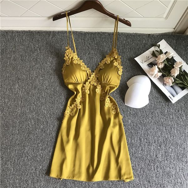 summer new satin women nightgown lace intimate lingerie casual suspender skirt sleepwear nightie nightdress homewear, Black;red
summer new satin women nightgown lace intimate lingerie casual suspender skirt sleepwear nightie nightdress homewear, Black;red