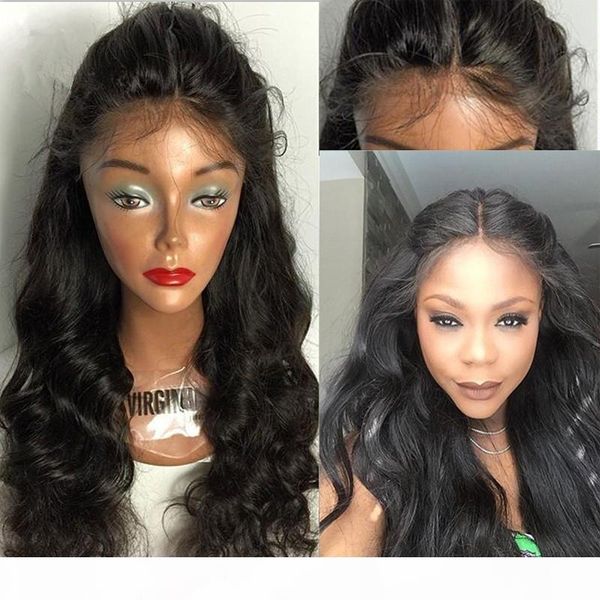 high grade full lace wigs medium density natural hairline brazilian hair wavy lace front wigs with baby hair in stock ing, Black;brown
high grade full lace wigs medium density natural hairline brazilian hair wavy lace front wigs with baby hair in stock ing, Black;brown