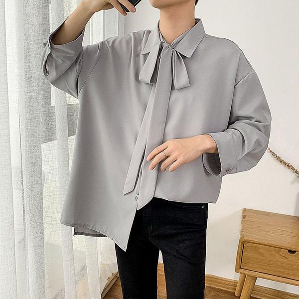dress shirt men's fashion solid color business casual shirt men streetwear wild loose korean long-sleeved shirts mens -5xl, White;black
dress shirt men's fashion solid color business casual shirt men streetwear wild loose korean long-sleeved shirts mens -5xl, White;black