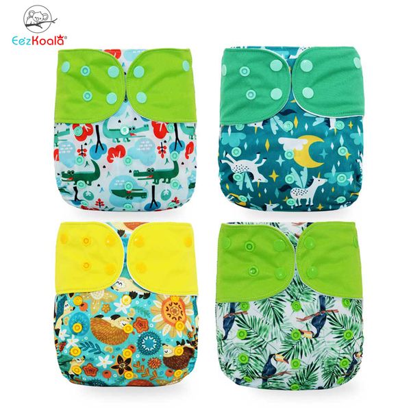 eezkoala 4pcs/set cloth diaper eco-friendly fast dry washable baby cloth cover reusable baby pocket nappy 201117
eezkoala 4pcs/set cloth diaper eco-friendly fast dry washable baby cloth cover reusable baby pocket nappy 201117