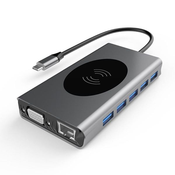 tc13w 13 in 1 docking station multi usb type c wireless charger hub adapter usb splitter computer accessories
tc13w 13 in 1 docking station multi usb type c wireless charger hub adapter usb splitter computer accessories