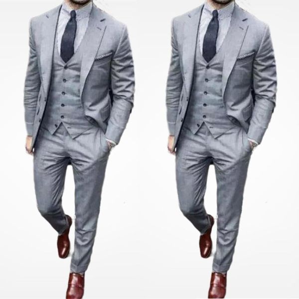 men's suits & blazers light grey men wedding 2021 tuxedos man groom tailored men's blazer jacket+pants+vest trajes de hombre1, White;black
men's suits & blazers light grey men wedding 2021 tuxedos man groom tailored men's blazer jacket+pants+vest trajes de hombre1, White;black