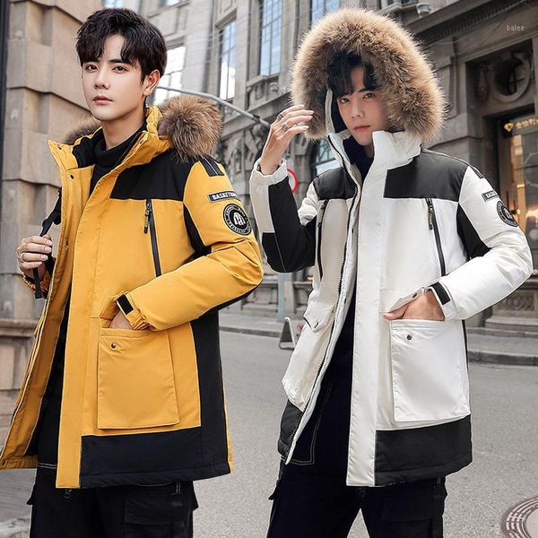down jacket men's new explosion models in the long section handsome jacket large fur collar thickening cold youth korean1, Black
down jacket men's new explosion models in the long section handsome jacket large fur collar thickening cold youth korean1, Black