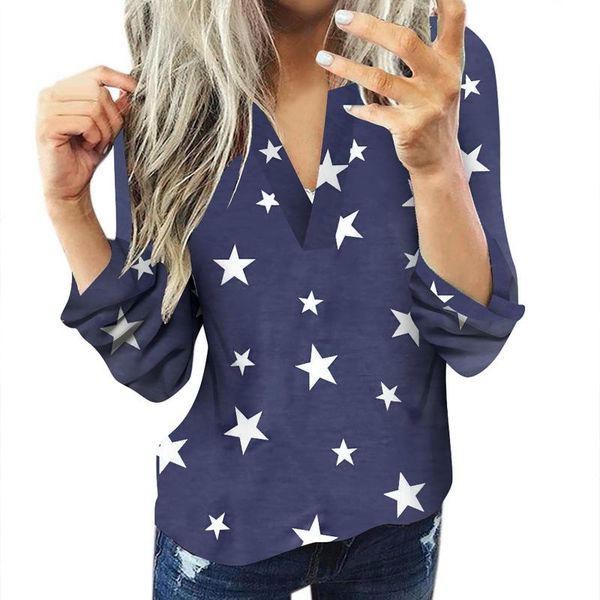 women's blouses & shirts star printed women long sleeve v neck ladies pullover shirt camisas mujer plus size blouse blusas, White
women's blouses & shirts star printed women long sleeve v neck ladies pullover shirt camisas mujer plus size blouse blusas, White