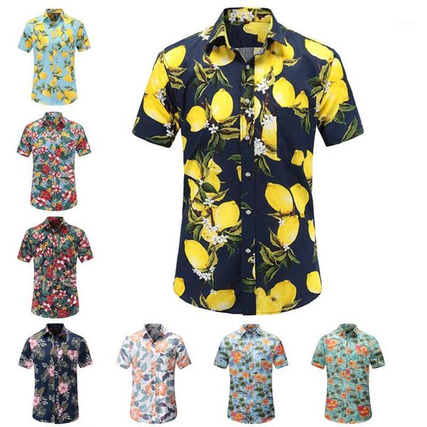 men's beach shirt men's shirt short sleeve hawaiian short sleeve lemon print beach floral print man1, White;black
men's beach shirt men's shirt short sleeve hawaiian short sleeve lemon print beach floral print man1, White;black