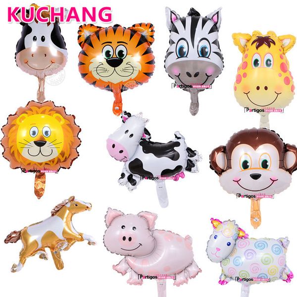 50pcs/lot mini lion monkey ladybug cow head animal foil balloons kids birthday farm zoo theme party decorations toys air globos 1027
50pcs/lot mini lion monkey ladybug cow head animal foil balloons kids birthday farm zoo theme party decorations toys air globos 1027
