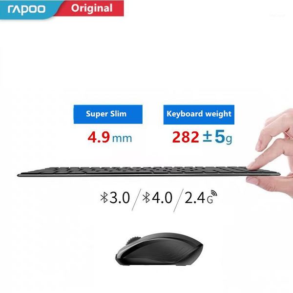 keyboard mouse combos rapoo multi-mode silent wireless bluetooth 3.0/4.0 rf 2.4g switch between 3 devices connection1
keyboard mouse combos rapoo multi-mode silent wireless bluetooth 3.0/4.0 rf 2.4g switch between 3 devices connection1
