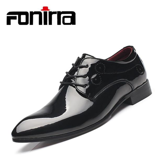 fonirra men quality leather shoes zapatos de hombre soft designer men derby shoes dress business office formal shoe 371, Black
fonirra men quality leather shoes zapatos de hombre soft designer men derby shoes dress business office formal shoe 371, Black