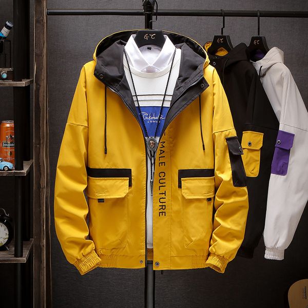 2020 new spring and summer jacket loose hooded korean clothing fashion city coat men's wear, Black;brown
2020 new spring and summer jacket loose hooded korean clothing fashion city coat men's wear, Black;brown
