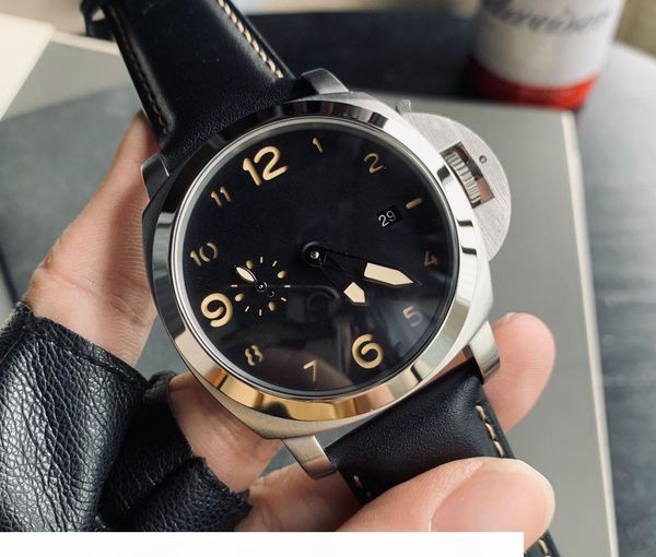 44mm clock black rubber strap stainless steel case men's watch automatic calendar m44-j, Slivery;brown
44mm clock black rubber strap stainless steel case men's watch automatic calendar m44-j, Slivery;brown