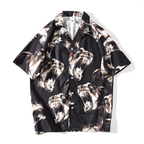 horror dog black loose halloween shirt streetwear 2020 hawaiian shirt men fashion hip hop beach summer short sleeve1, White;black 
horror dog black loose halloween shirt streetwear 2020 hawaiian shirt men fashion hip hop beach summer short sleeve1, White;black