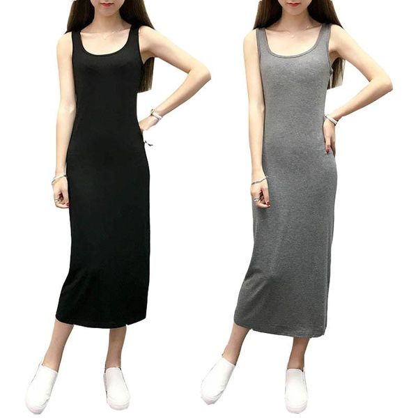 women maxi dress evening party dresses sukienki slim fit solid color sling bodycon dress sleeveless round neck hot, Black;gray
women maxi dress evening party dresses sukienki slim fit solid color sling bodycon dress sleeveless round neck hot, Black;gray