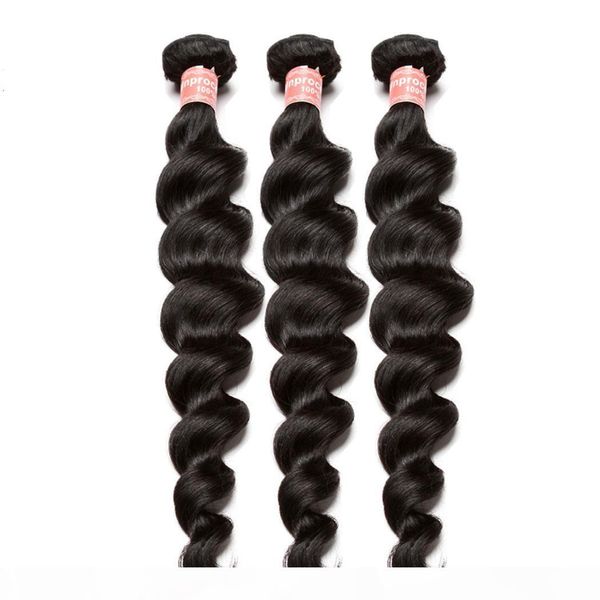 loose wave bundles brazilian virgin hair weave bundles 100% human hair extension one piece natural color dolago, Black
loose wave bundles brazilian virgin hair weave bundles 100% human hair extension one piece natural color dolago, Black