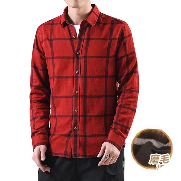 casual big plaid 100% cotton men shirt warm winter long sleeve slim fit plus thick blouse 1022, White;black
casual big plaid 100% cotton men shirt warm winter long sleeve slim fit plus thick blouse 1022, White;black