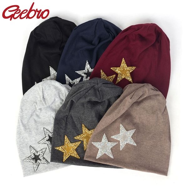 geebro new women rhinestones star casual beanies hats soft thin cotton baggy skullies hats cap for ladies girls y201024, Blue;gray
geebro new women rhinestones star casual beanies hats soft thin cotton baggy skullies hats cap for ladies girls y201024, Blue;gray